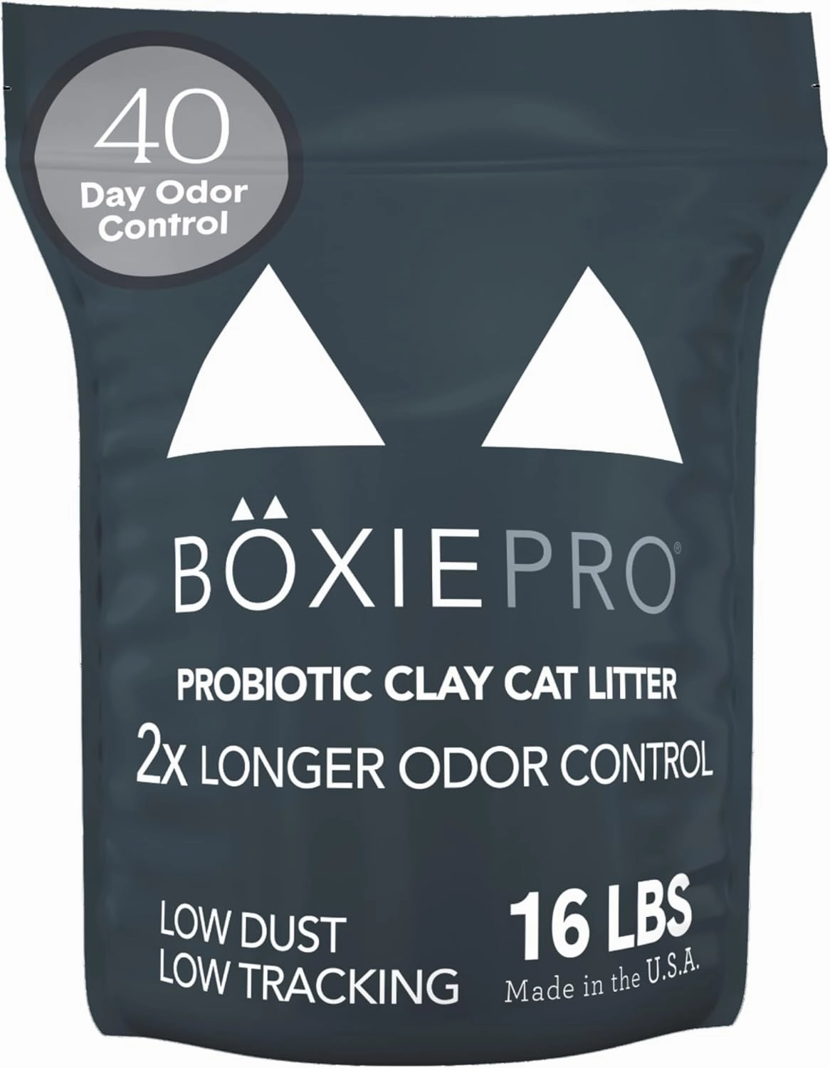 Boxie® Probiotic Cat Litter 40 Day Natural Odor Control, 16lb Clumping Kitty Litter (Clay)