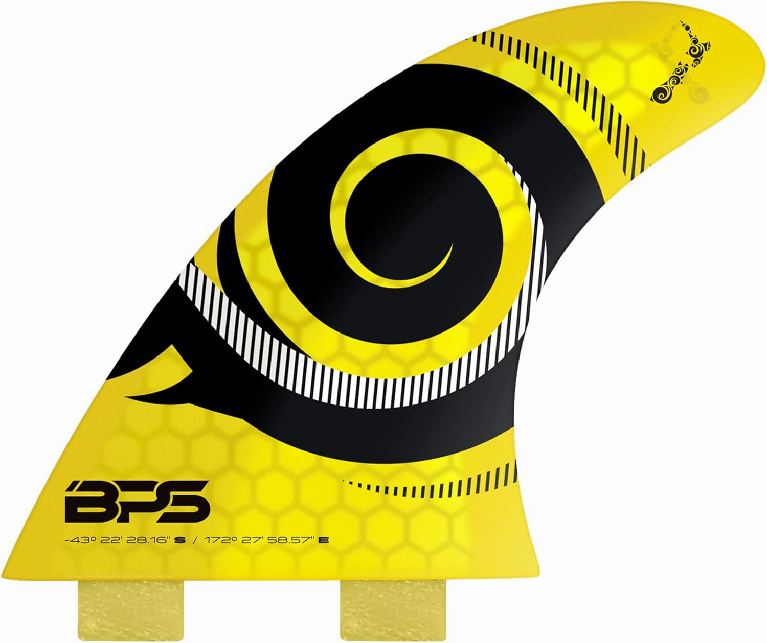 BPS New Zealand Surfboard Fins 3 Thruster Fins Set High Performance Fiberglass Reinforced FCS Style Fin Box for Surf Board, Shortboard, Longboard