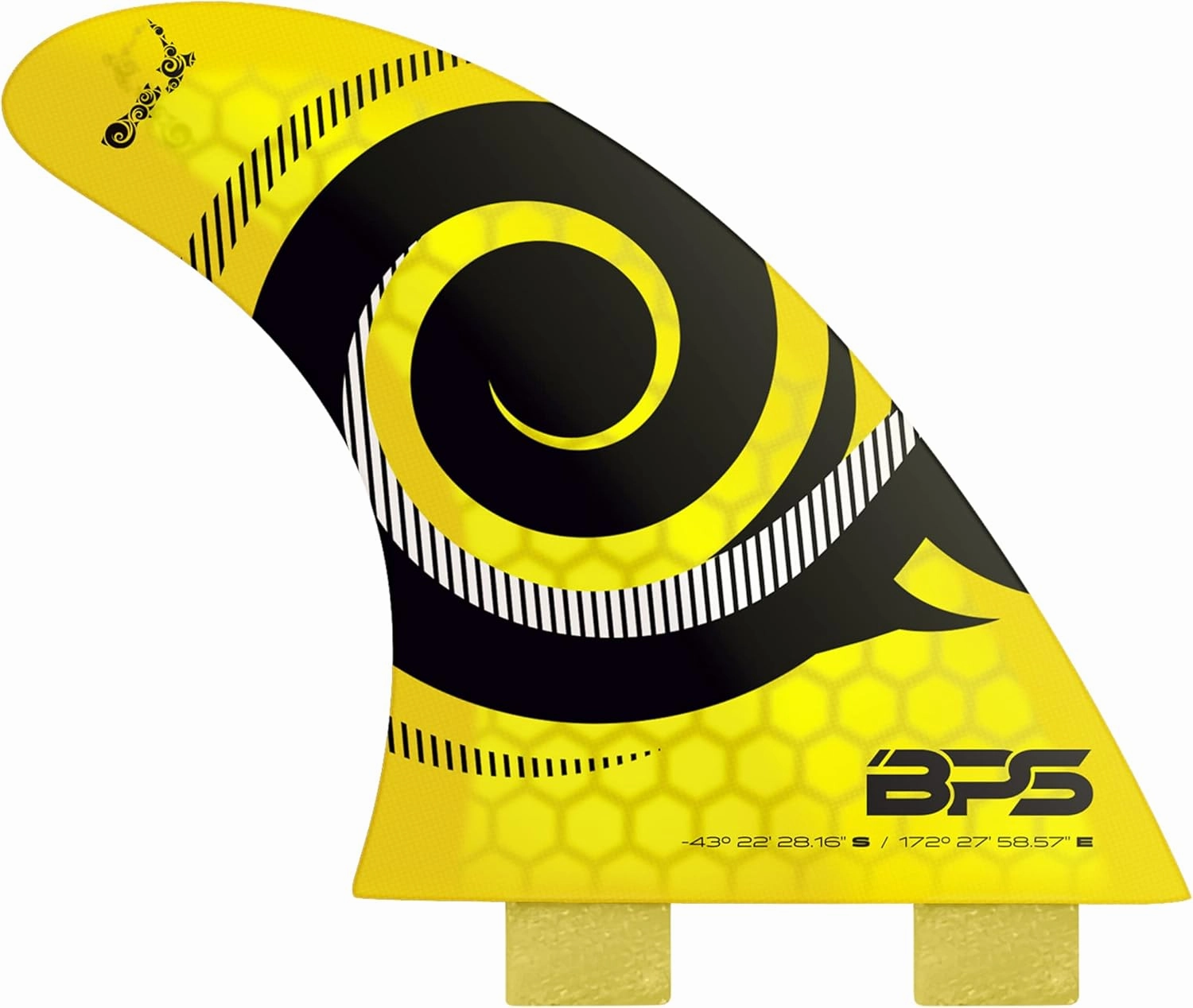 BPS New Zealand Surfboard Fins 3 Thruster Fins Set High Performance Fiberglass Reinforced FCS Style Fin Box for Surf Board, Shortboard, Longboard