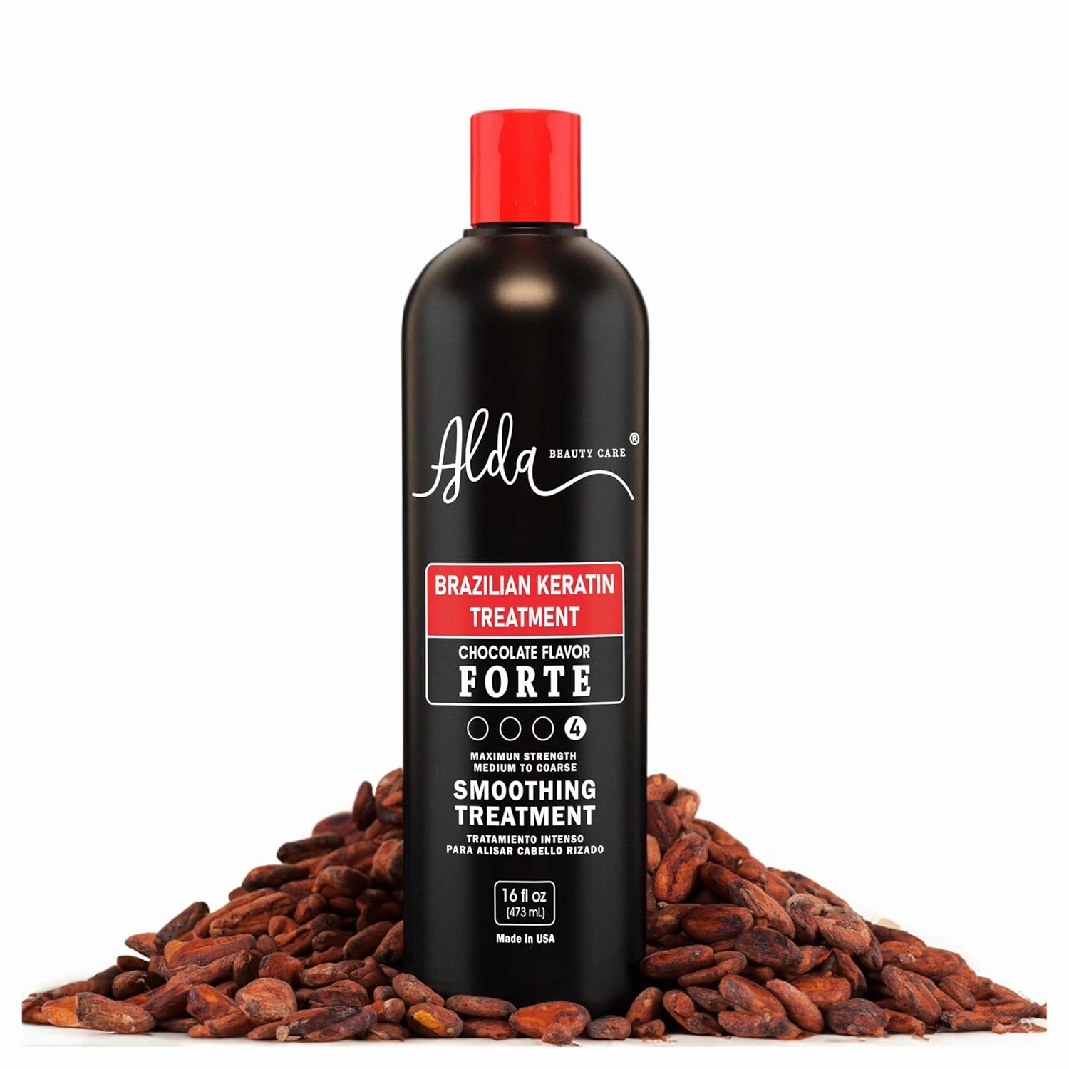 Brazilian Keratin Hair Treatment Set, Chocolate Forte Smoothing Treatment, Clarifying Shampoo, Argan Oil, 16 fl oz (16 fl oz)