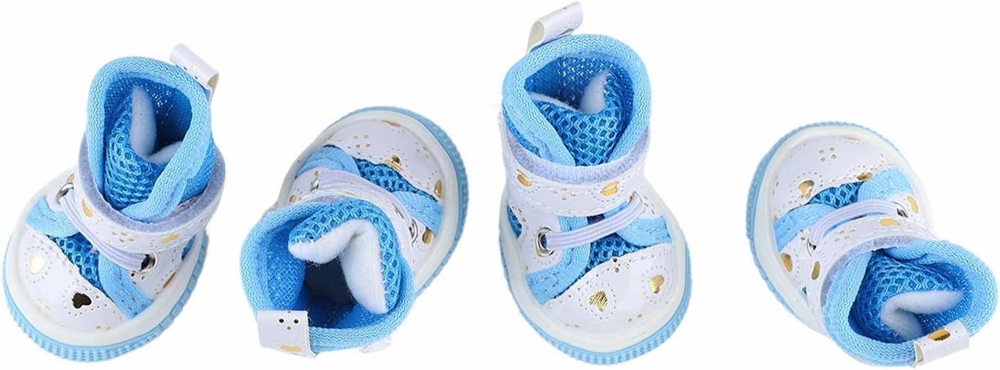 Breathable Dog Sports Shoes Slip Summer Pet Booties for Dogs Puppies Red (3#)