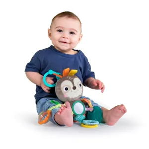 Bright Starts Sloth Plush Playful Pals Take-Along BPA-Free Stroller Baby Toy, Age Newborn 