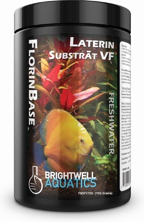 Brightwell Aquatics FlorinBase Laterin Substrat VF - Very Fine Granular High Porosity Clay Base Substrate for Planted and Freshwater Shrimp Aquaria, 700 Grams