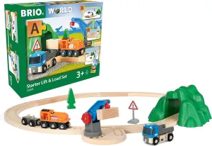 BRIO Starter Lift&Load Set Wooden Toy Train Durable | Child Safe | 33402 Expansion Pack Intermediate - Compatible with All BRIO Train Sets | FSC Certified