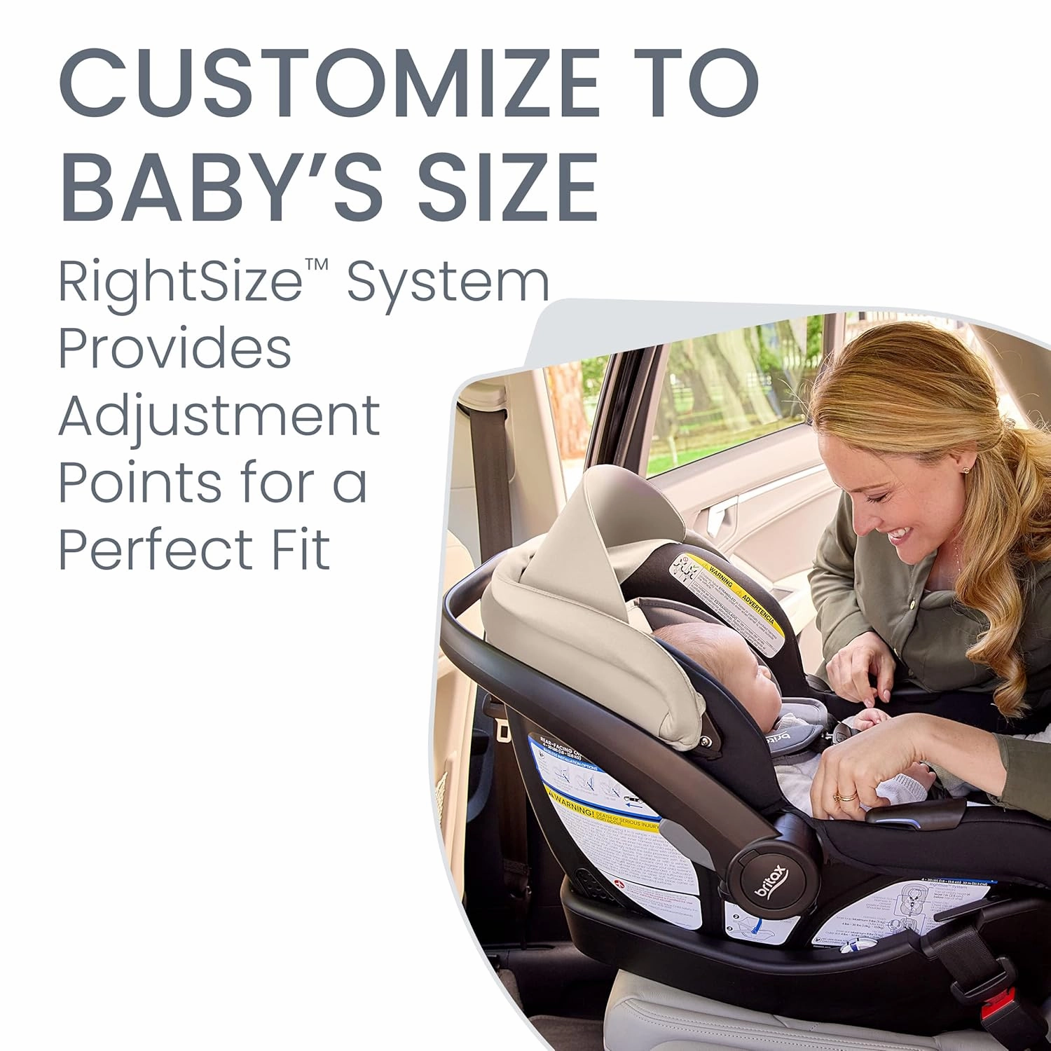 Britax Willow Brook S  Baby Travel System, Infant Car Seat and Stroller Combo with Alpine Base, ClickTight Technology, SafeWash Insert and Cover, Sand Onyx
