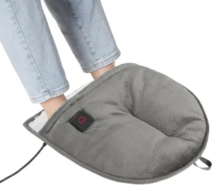 Brookstone Electric Foot Warmer | Ultimate Relaxation with 4 Adjustable Settings for Custom Warmth | Soft Sherpa-Lined for Supreme Comfort | Feet Heater for Sofa, Desk or Anywhere | 100% Polyester