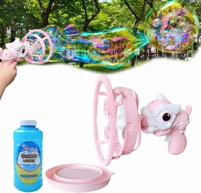 Bubble Machine Gun for Kids Toddlers Bubble Gun with Bubble in Giant Bubble Design Bubble Blower Indoor Outdoor Toys Wedding Party Birthday Gifts for Boys Girls Age 3 