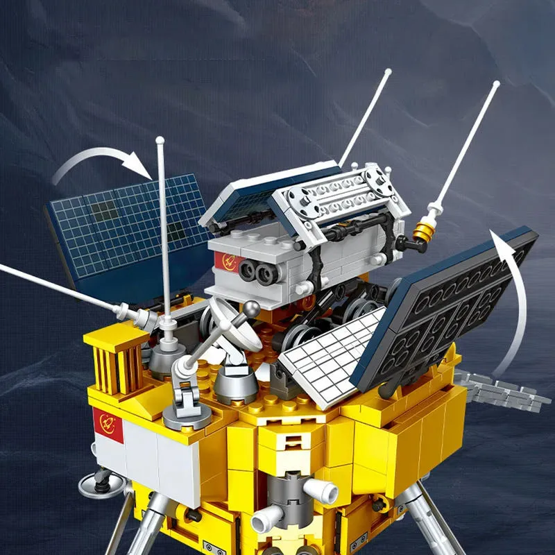 Building Block Ideas Lunar Landing Module Space Bricks Toy