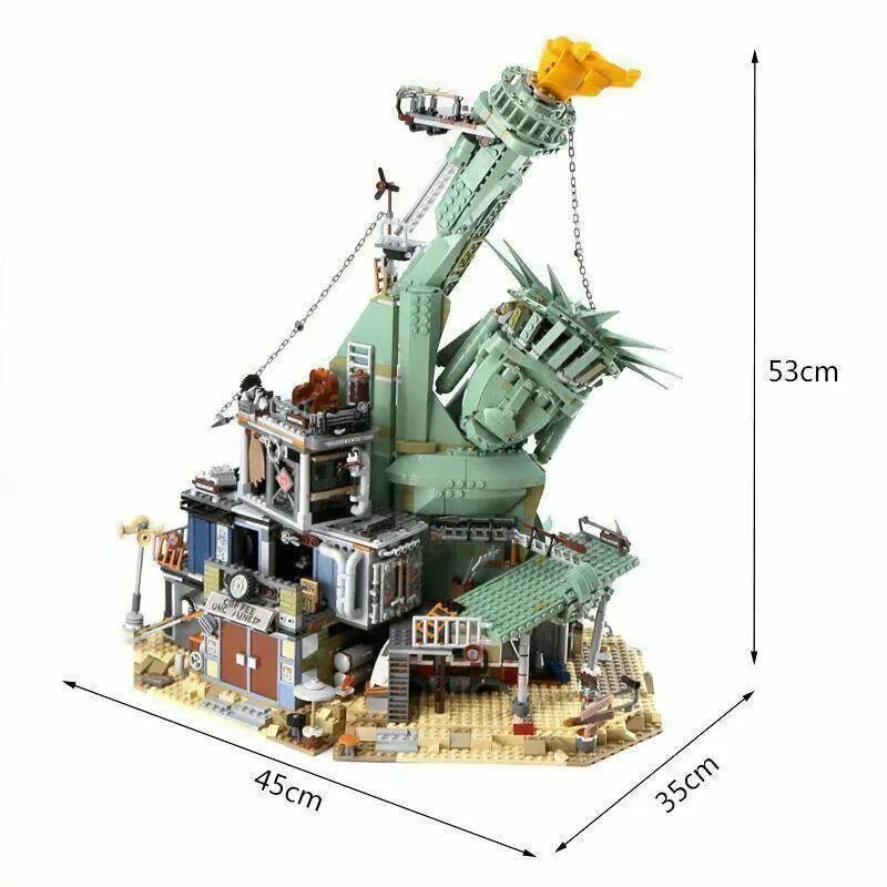 Building Blocks Welcome Apocalypseburg Statue Of Liberty Bricks Toy
