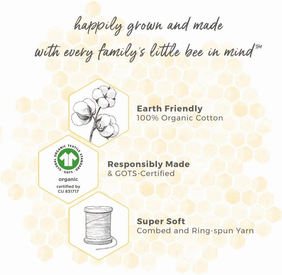 Burt's Bees Baby Unisex Baby Gift Set - Crib Sheet, Changing Pad Cover & Burp Cloths, 100% Organic Cotton Essentials Bundle (Pack of 2)