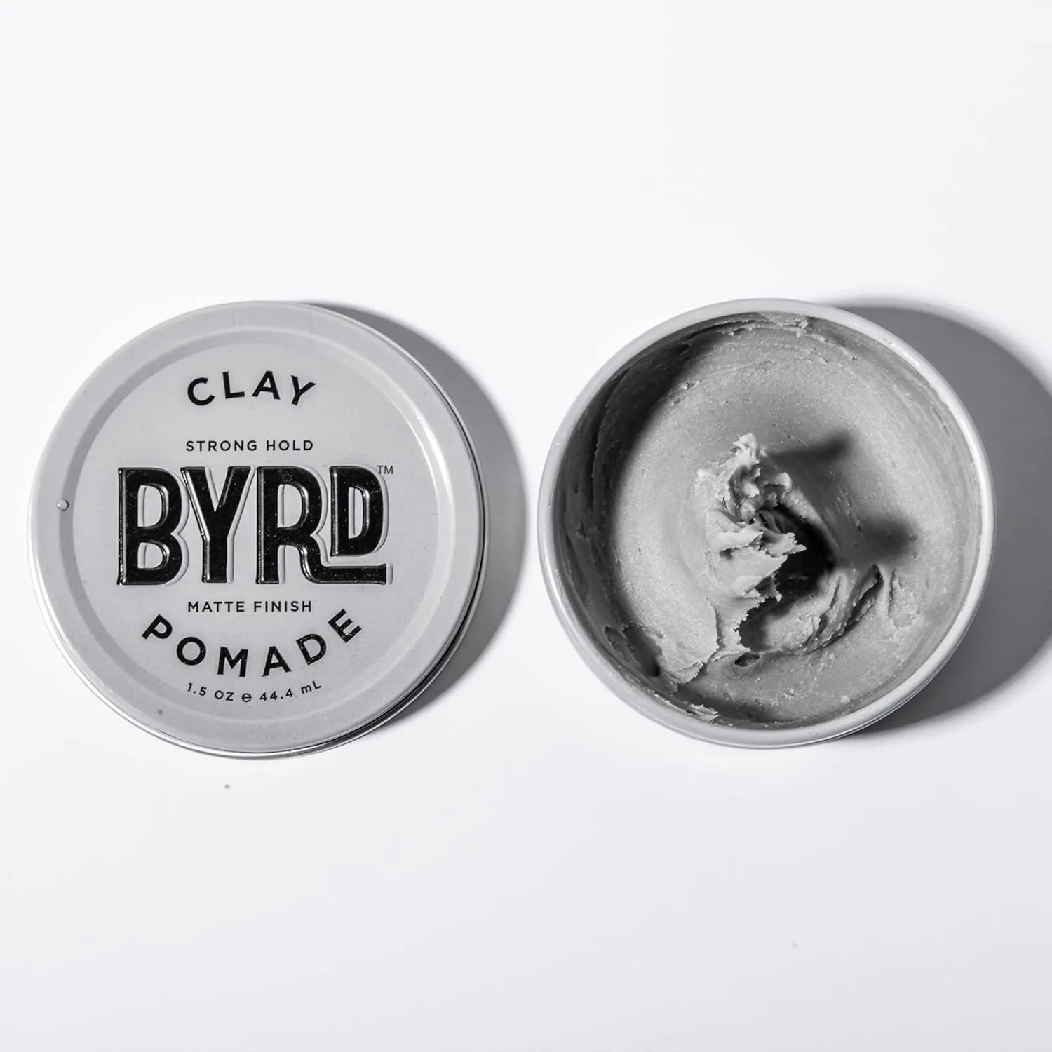 BYRD Hair Clay Pomade 2-Pack – Strong Hold, Ultra Matte Finish, Add Volume and Sculpt to All Hair Types, 3.35 Oz Each (Two Pack)