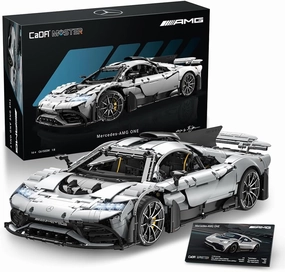 C61503W Mercedes-AMG ONE Builidng Block Set, 1:8 Mercedes AMG Speed Champion Brick Model with Ejection Start Gameplay, Super Car Collection Toy Sets for Boys Adults (3295PCS)
