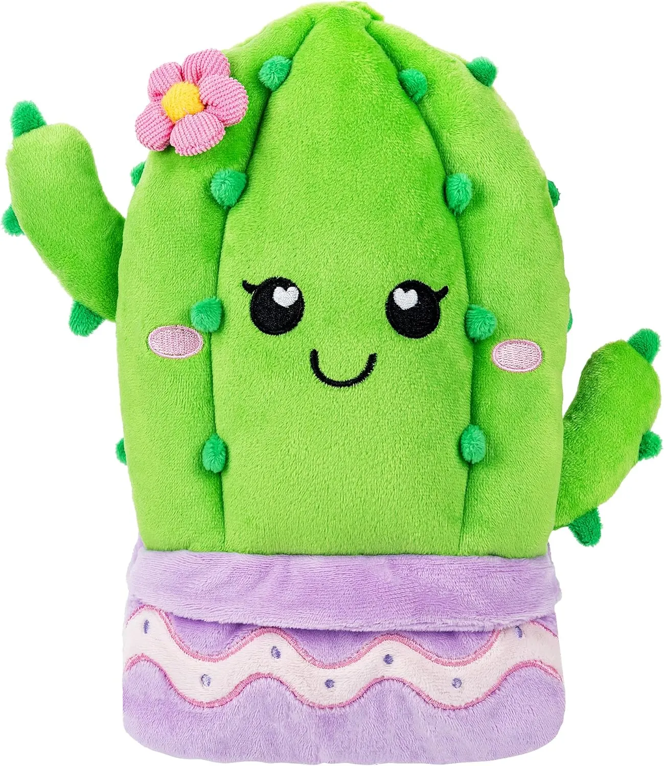 Cactus Microwavable Unscented Heating Pad for Women and Kids- Cute Soft Cozy Pillow Plush Heatable Warm Stuffed Animals - Kawaii Hot and Cold Plushie Food Toy - Cactus Gifts for Girls and Boys