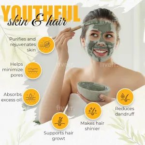 Calcium Bentonite Clay 10 Pounds - Healing Clay to Remove Environmental Toxins for a Whole Body Detox - Health & Beauty Clay from Perfect for Mask, Bath or Wrap.