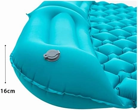 Camping Mat Double Inflatable Sleeping Pad Extra Wide Tent Sleeping Pad Portable Ultralight Air Mattress Bed for Hiking (Green)
