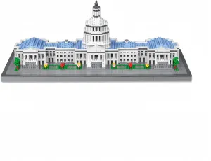 Capitol City Construction Micro Building Blocks: US Mini Architecture - Assemble The Landmarks of America, Masterpiece Adult Toy Bricks