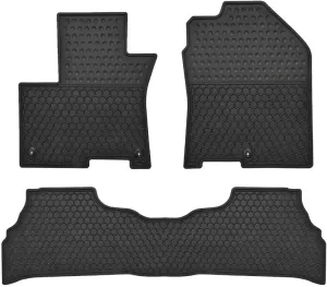 Car Floor Mats Custom Fit for Hyundai Kona 2018 2019 2020 2021 2022 2023（Electric Models Only） Odorless Washable Heavy Duty Rubber (All Weather) Floor Liners Black