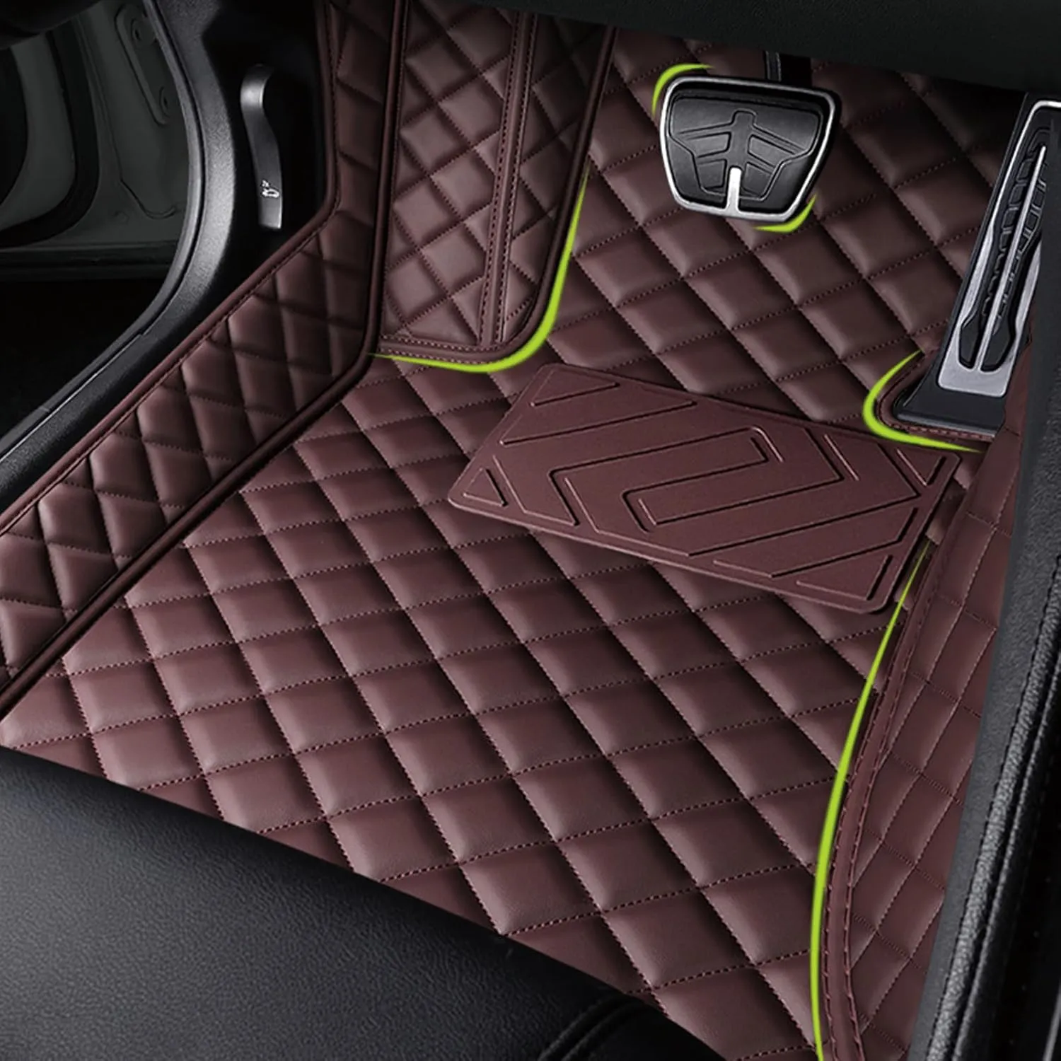 Car Mats for Audi A3 5-Door 8Y Hatchback 5 Seats 2020-2024 Anti-Slip Wear-Resistant Automotive Floor Mats,Environmentally Friendly Comfortable Car Mat Set,Orange