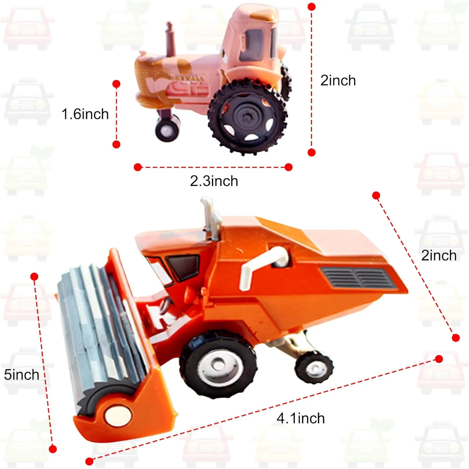 Car Toys from The Movie, Metal Diecast Model Vehical for Boys Gifts Cake Decorations