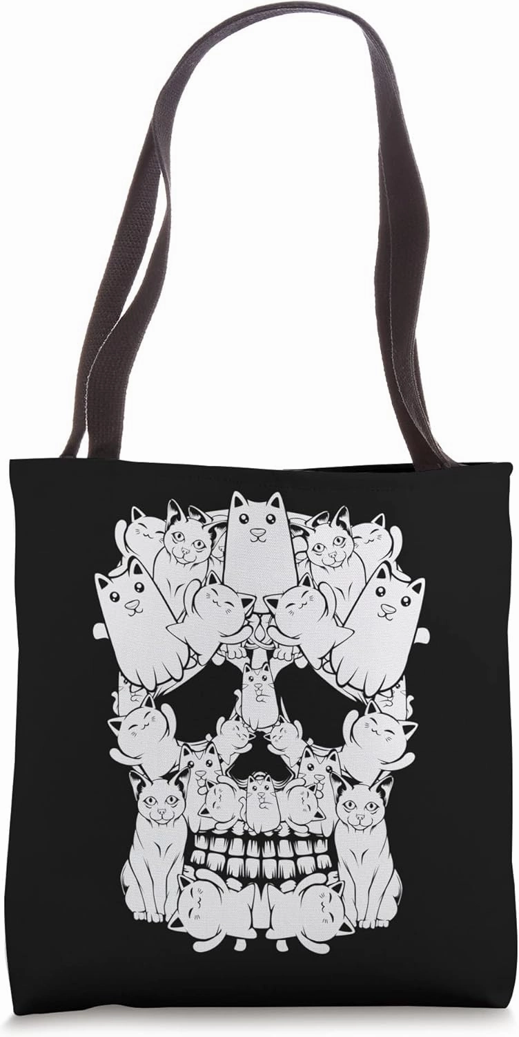 Cat Pet Owner Animal Lover Skeleton Herald Costume Tote Bag