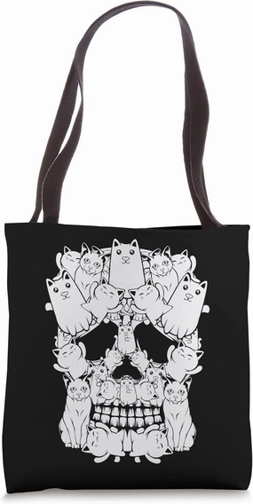 Cat Pet Owner Animal Lover Skeleton Herald Costume Tote Bag