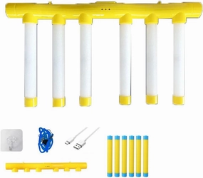 Catch the Stick Game, Upgrade Reflex Drop Sticks Challenge Game, Coordination Training Toy, Hand Eye Coordination Reaction Training Toy, Falling Catching for Kids Adults(Yellow glow,No Remote Control)