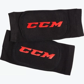 CCM Hockey Lace Bite Protector, PU Gel Pad Insert, Polyester Sleeve, Ankle Coverage, Black, OSFA