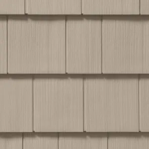 Cedar Impressions Double 7in. Straight Edge Perfection Shingles Siding (1/2 Square) Natural Clay