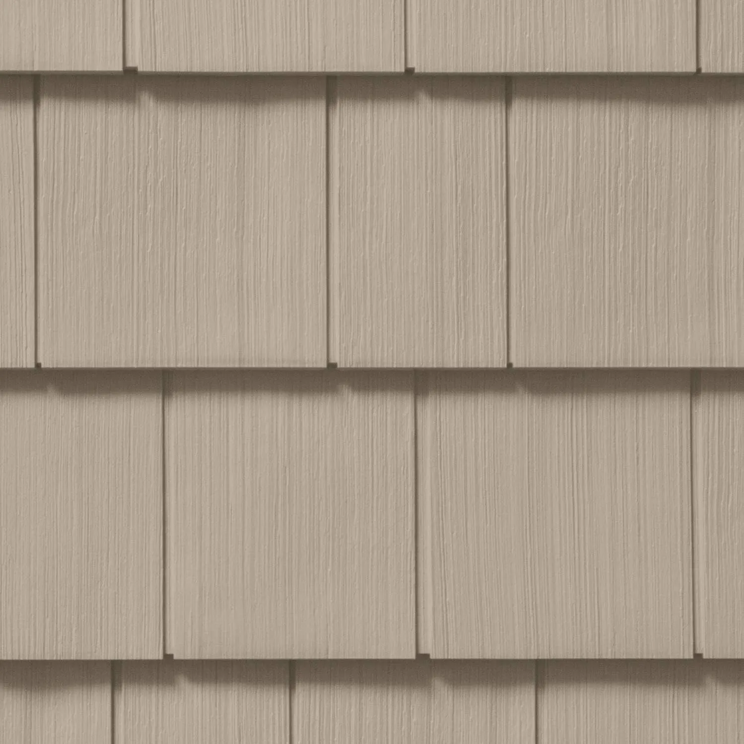 Cedar Impressions Double 7in. Straight Edge Perfection Shingles Siding (1/2 Square) Natural Clay
