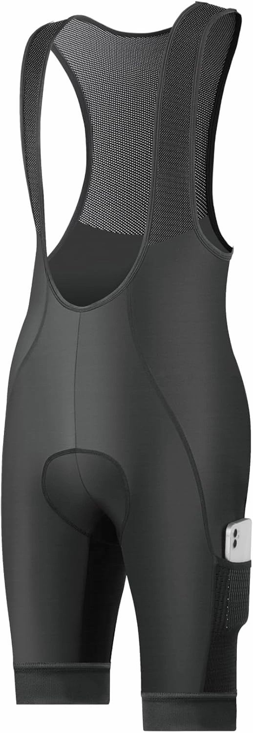 CEROTIPOLAR Cycling Bibs Men, Long Riding Pad Bicycle Biking Bib Shorts UPF50 