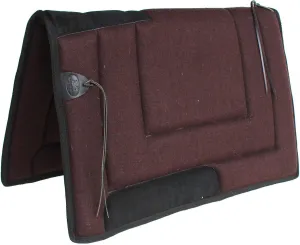CHALLENGER Australian Wool Trail Rider Foam Padded Comfort Saddle Pad Black 109SP530