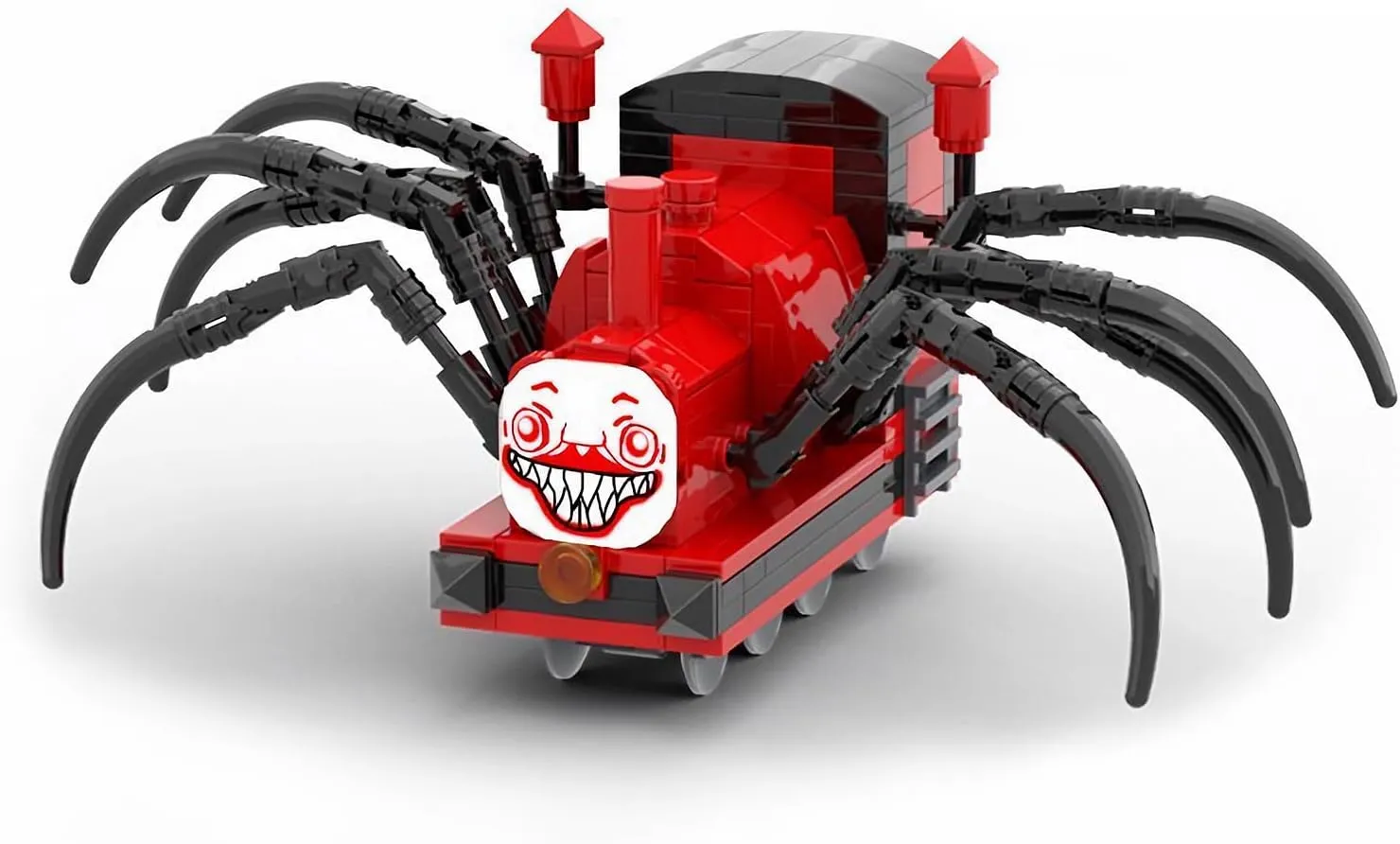 Charles Figure Building Block Set, Horror Game Spider Train Monster Model Toys Collectible Building Bricks Birthday Gift for Kids Adults Fans (260 Pcs)