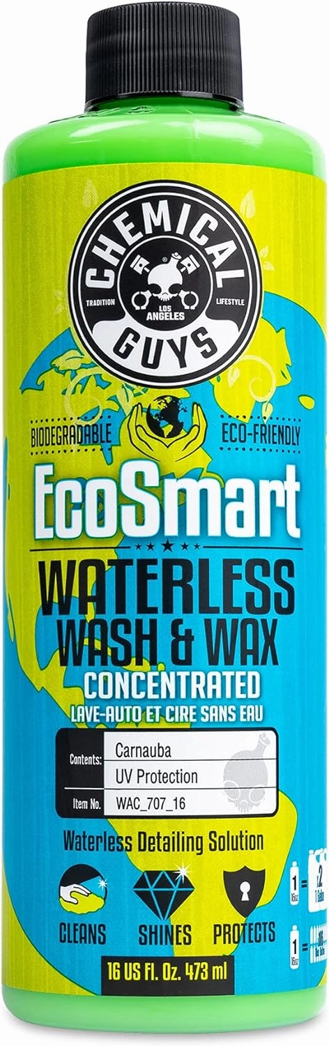 Chemical Guys WAC_707_16 EcoSmart Hyper Concentrated Waterless Car Wash and Wax, Safe for Cars, Trucks, SUVs, Motorcycles, RVs & More, 16 fl oz