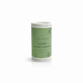 Chuan’s Promise Natural Humble Powder Cleanser, Organic Rice Powder, Kaolin Clay, Exfoliate and Cleanse Skin, Travel Friendly, Eco-Friendly, Plastic-Free, Recyclable Packaging, 3-ounce Tube