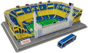 Classic Football Stadium Puzzle,3D Puzzle Soccer Club Venues,3D Paper Model Building Puzzle Kit, Soccer Stadium Souvenir Gift,Handmade Puzzle Ornaments，Cardboard Model (Armando(Bombonera) Stadium)