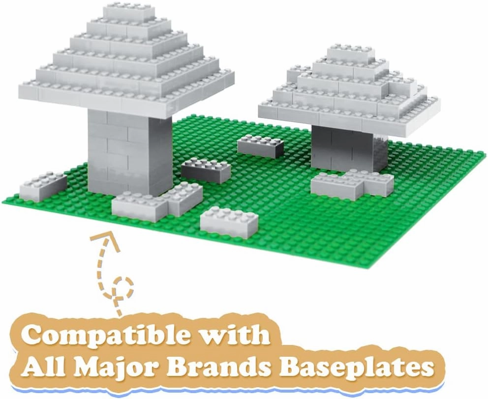 Classic Building Bricks, 200 Piece 2x4 Building Blocks STEM Creative Building Toys Compatible with All Major Brands, MOC Building Bricks DIY Play Set for Kids Age 6  (Light Grey)