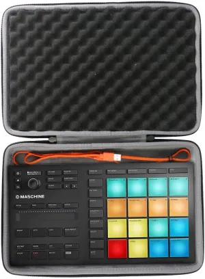 co2CREA Hard Travel Case replacement for Native Instruments Maschine Drum Controller (Native Maschine Mikro MK3 Case)