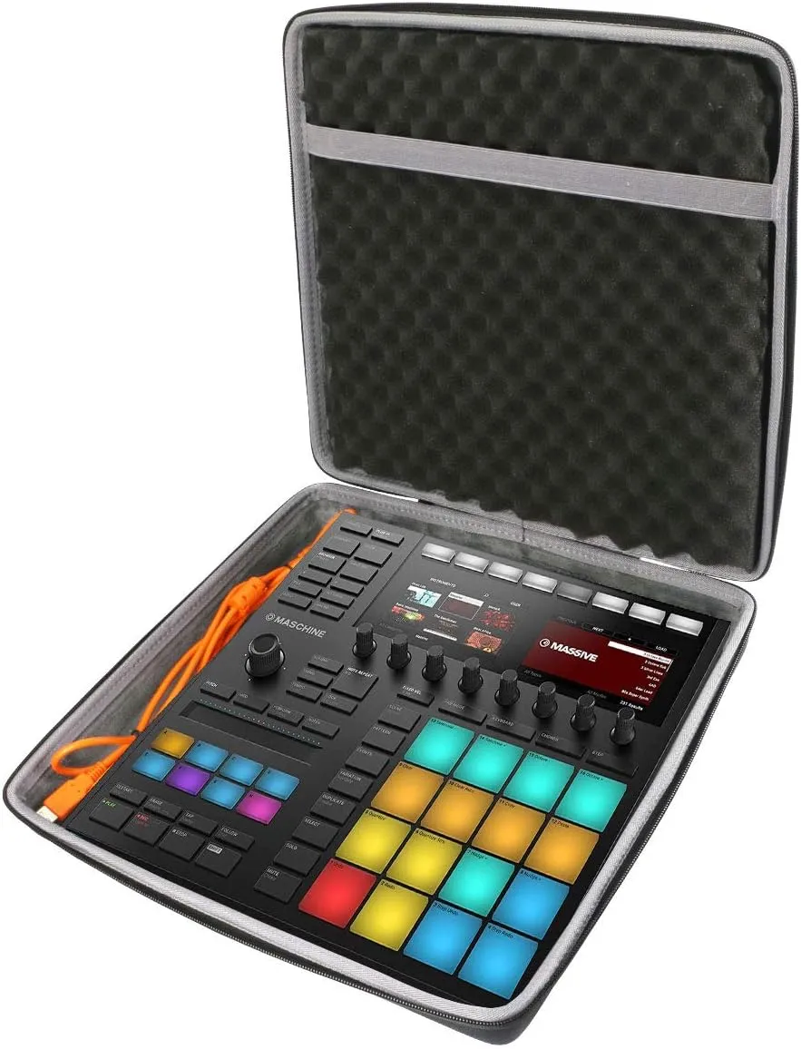 co2crea Hard Travel Case replacement for Native Instruments Maschine Drum Controller (Native Maschine MK3 Case)