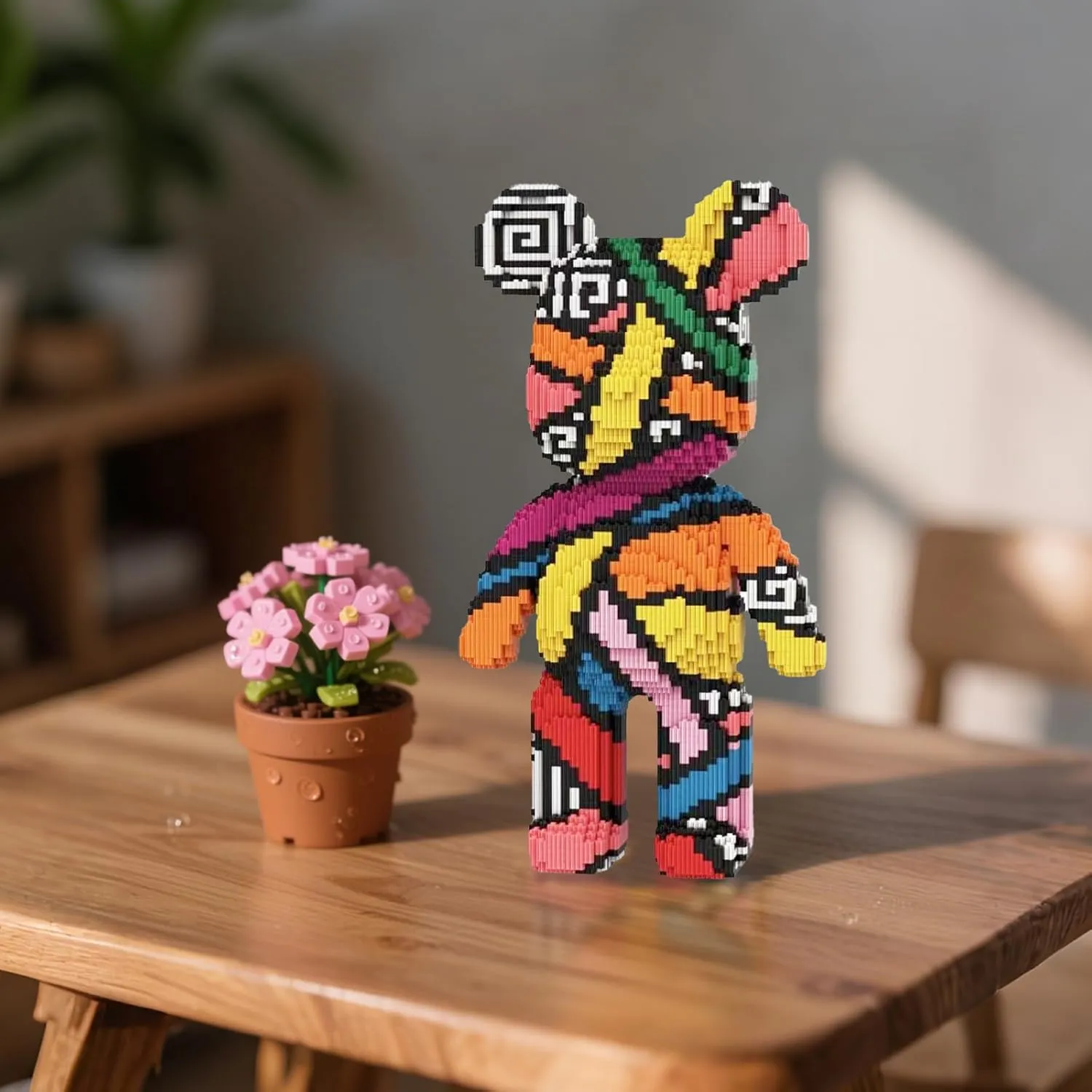 Colored Bandage Bear Building Blocks (5900 PCS), 3D Micro Animal DIY Bear Building Blocks for Adults & Teenager, Creative Toys Ideal Gift for Family & Friends