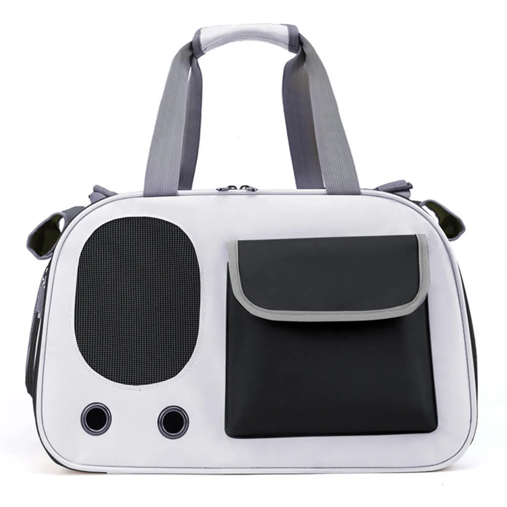 Comfortable Handle and Breathable Side Pocket Cat Carrier Bag