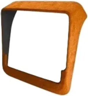 Compatible for Tesla New Model 3 Highland 2024 Rear Display Frame Cover Alcantara Suede Decoration Stickers Decal Car Interior Accessories(Orange1)