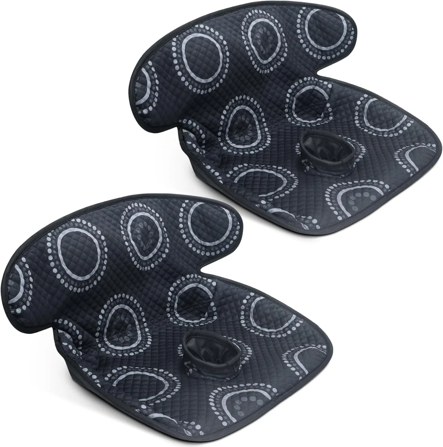 COOLBEBE Infant Car Seat Protector for Potty Training, 2 Pack Dry Waterproof Car Seat Liner Toilet Training for Baby Infant Toddler, Piddle Pads Cover Car Seat Pad for Strollers & Carseat (Black,2PC)