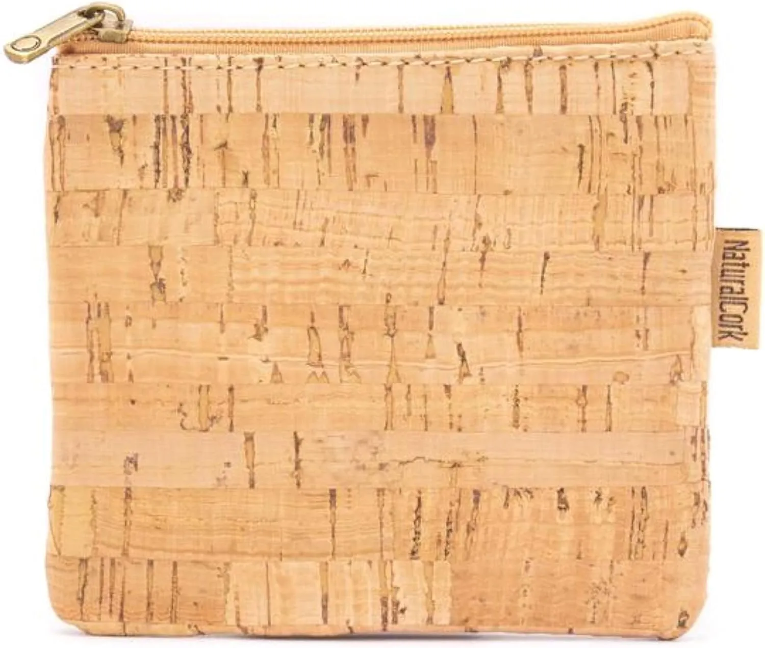 Cork zipper Pouch, Mini coin purse wallet, Vegan, waterproof durable, Eco friendly sustainable organic, (C)