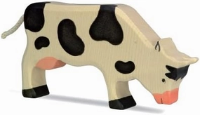 Cow Black - eating