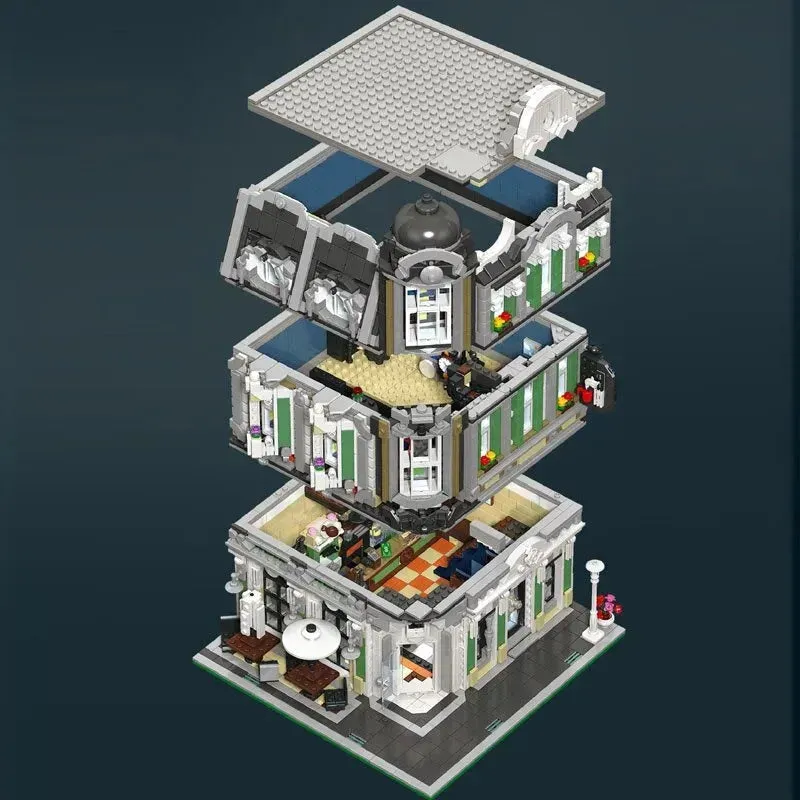 Creator MOC Expert City Corner Jazz Cafe Bricks Toy
