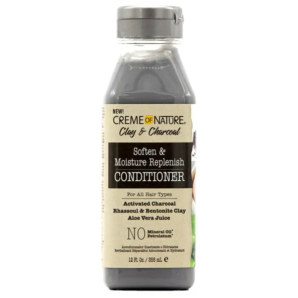 Creme of Nature Clay & Charcoal Soften & Moisture Replenish Conditioner 12oz