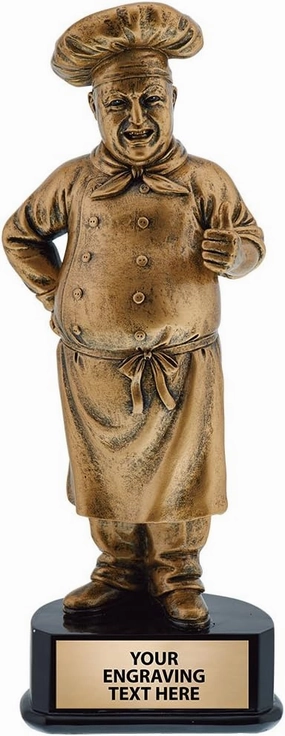 Crown Awards Chef Trophy, Chef Trophies, Cooking Trophies, Chili Cookoff Trophy, Chilli Cookoff Trophies, BBQ Trophy, BBQ Trophies with Customization Text