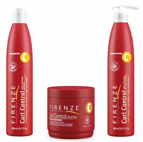 Curl Control with avocado oil and extract Shampoo, Conditioner and Mask Treatment, gift bag included