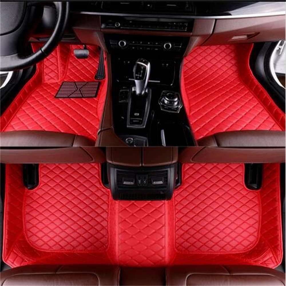 Customized Car Mats are Suitable for Borgward BX7 / 2016-2018 Year Waterproof Lining Full Set of Environmentally Friendly Flooring (Black Beige,BX7 / 6 seats/2016-2017)