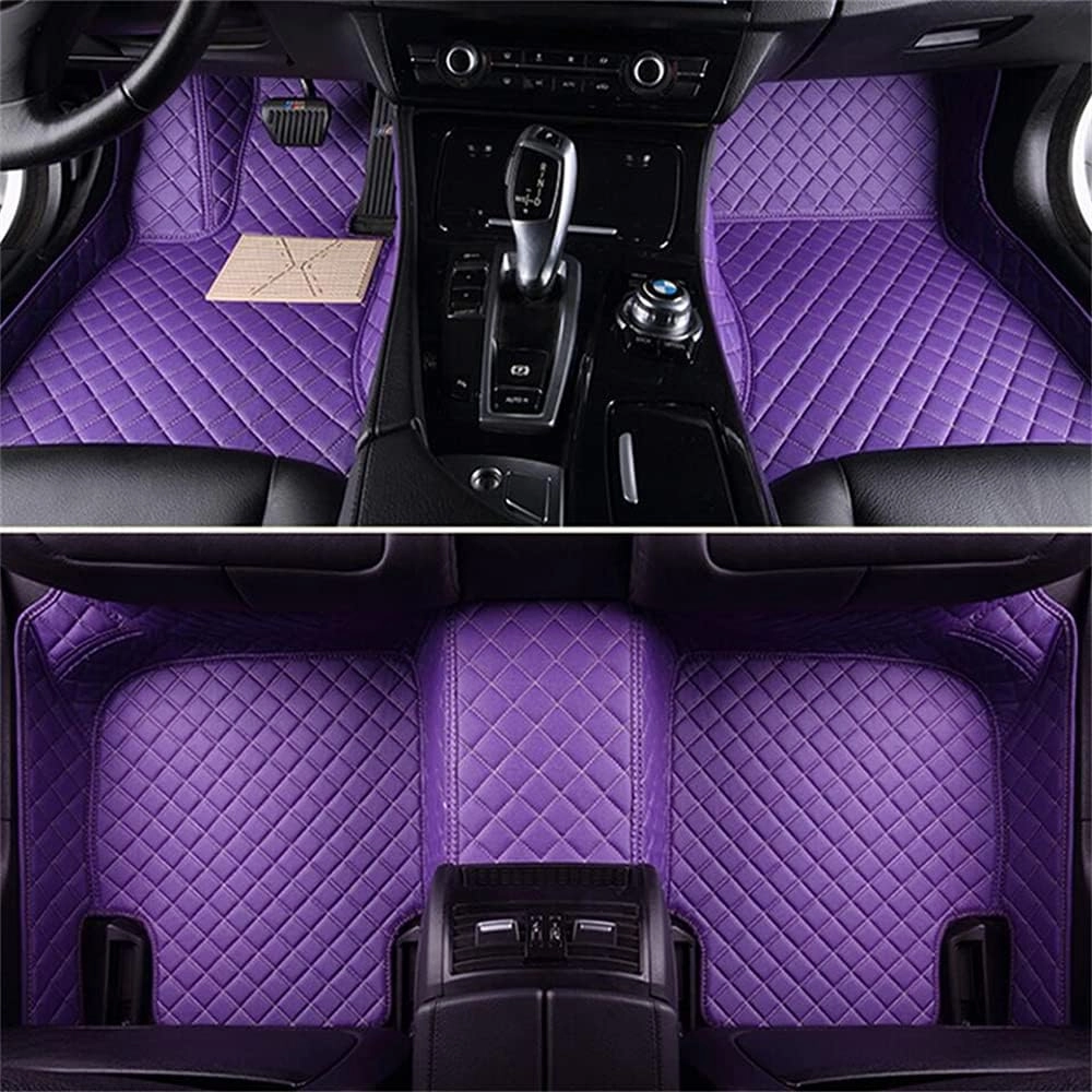Customized Car Mats are Suitable for Borgward BX7 / 2016-2018 Year Waterproof Lining Full Set of Environmentally Friendly Flooring (Black Beige,BX7 / 6 seats/2016-2017)